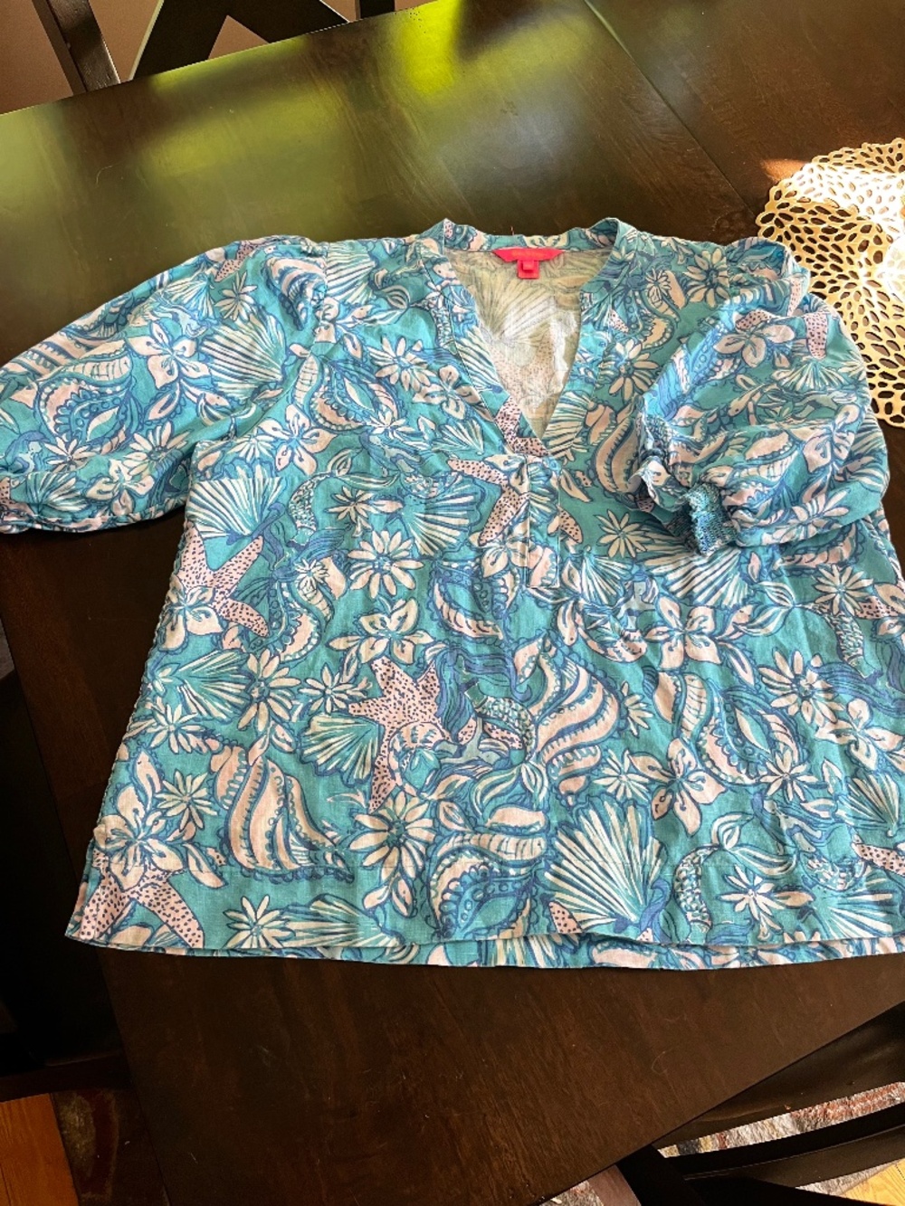Lilly Pulitzer Mialeigh linen top